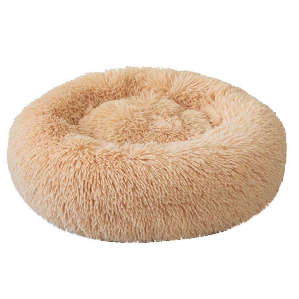 Kolylong® Dog Bed, NonSlip Round Soft Doughnut Pet Bed, Plush Fluffy, Diameter 4070 cm