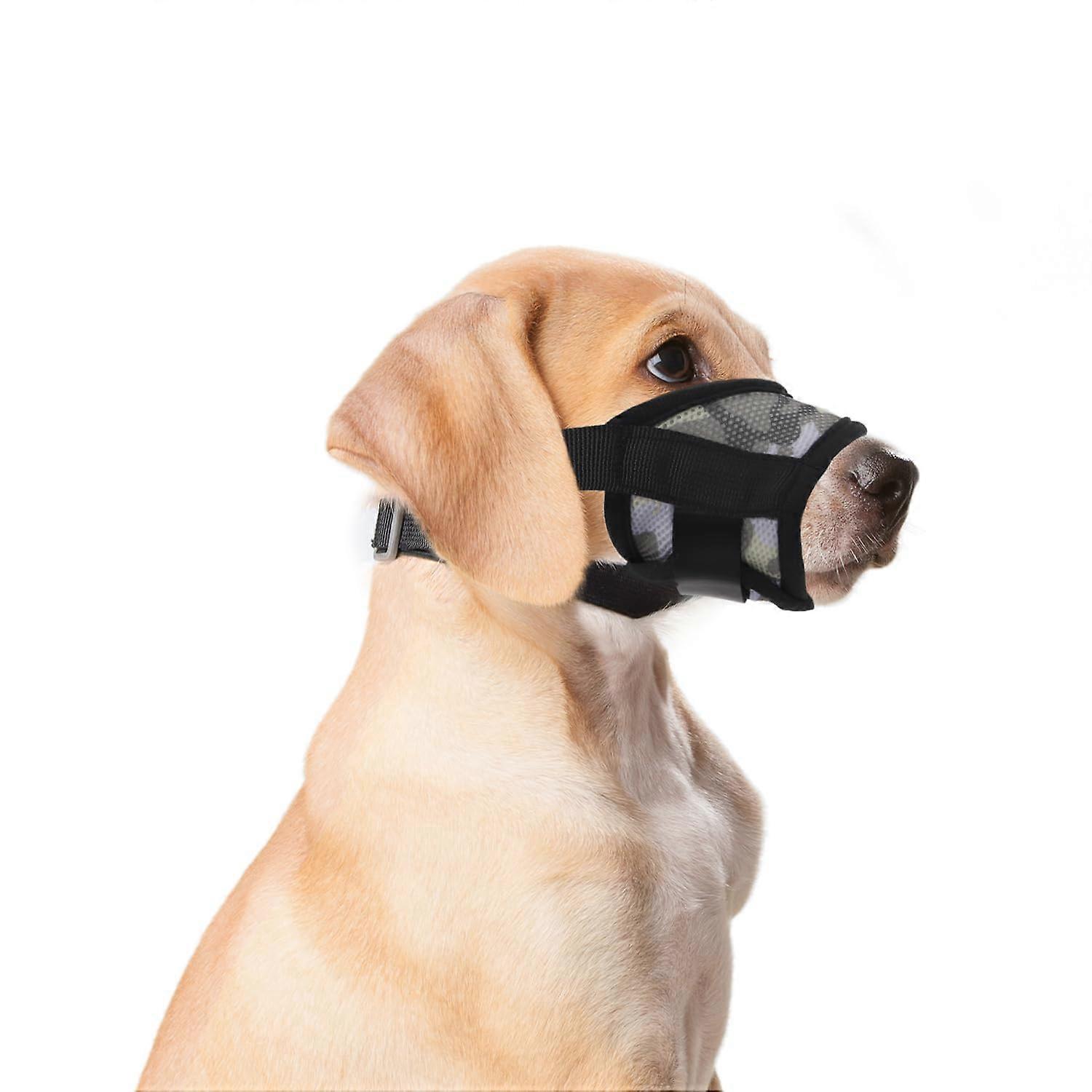 Y8HSGZT Dog Muzzle, Breathable Mesh and Durable Muzzle, Breathable, Drinkable, Prevents Barking, Biting, and Chewing.