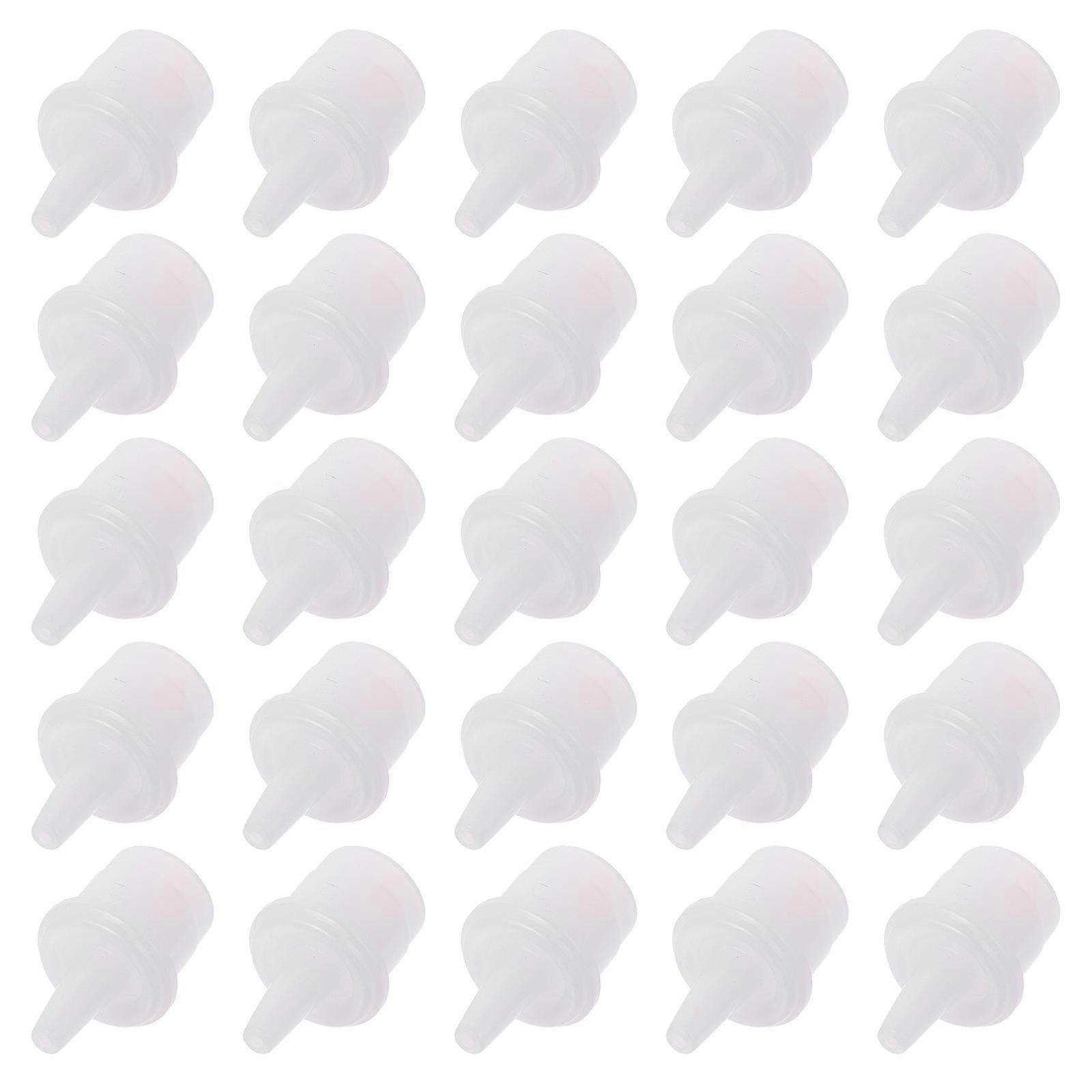 Eyelash Extension Glue Bottle Plug with Performance for Plastic Bottles White 100pcs