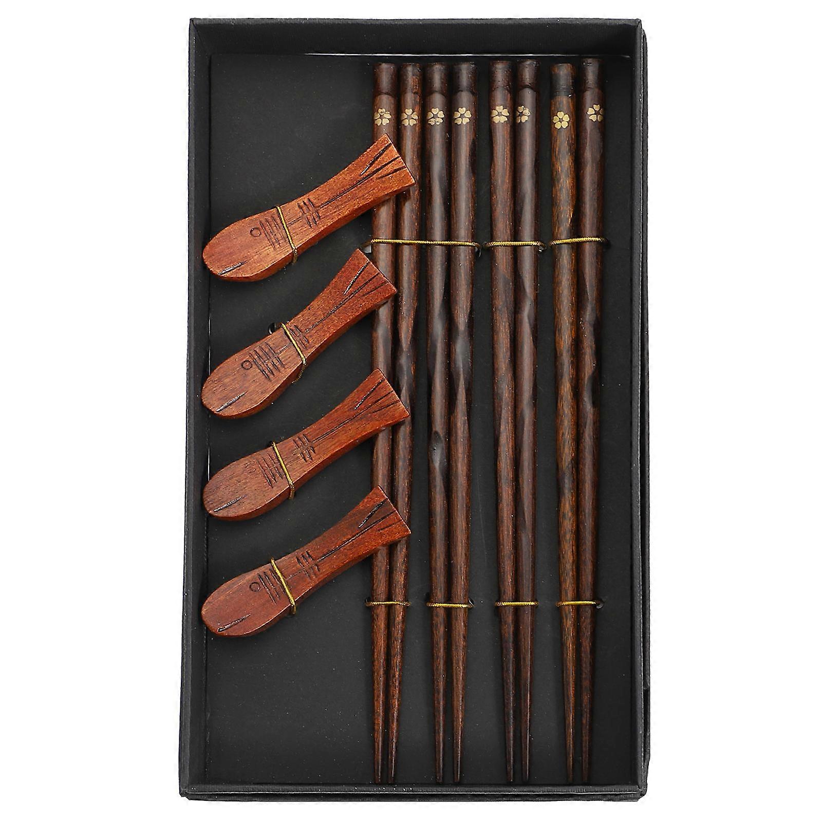 Chopstick Storage Rack Wooden Chopsticks Home Use 22.5x1x1cm Good Grasp 1 Set