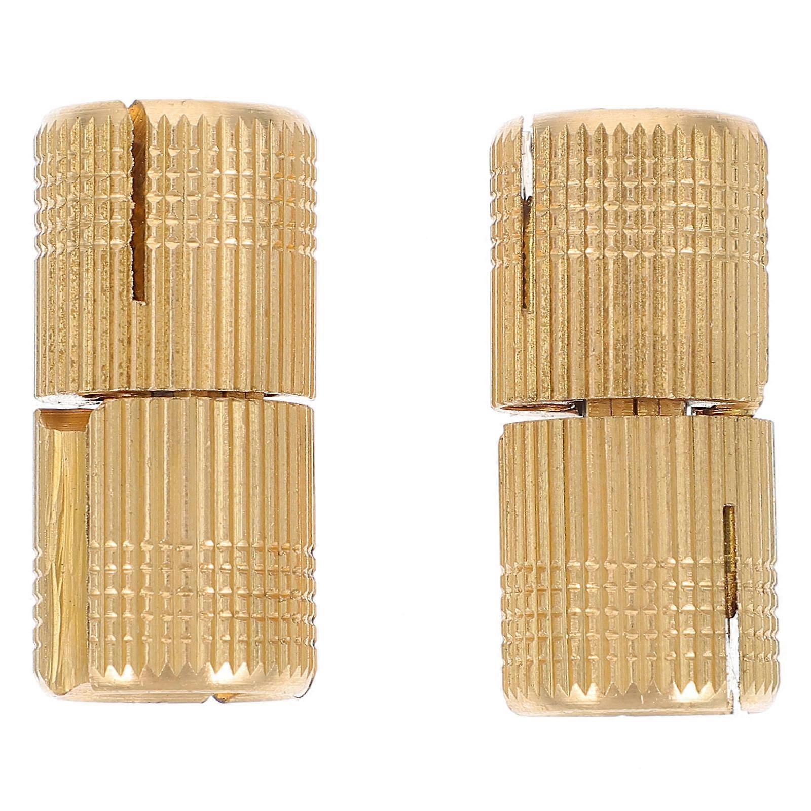 Golden Copper Hidden Door Hinges for Home Furniture with Smooth Rotation and Anti-Rust Treatment