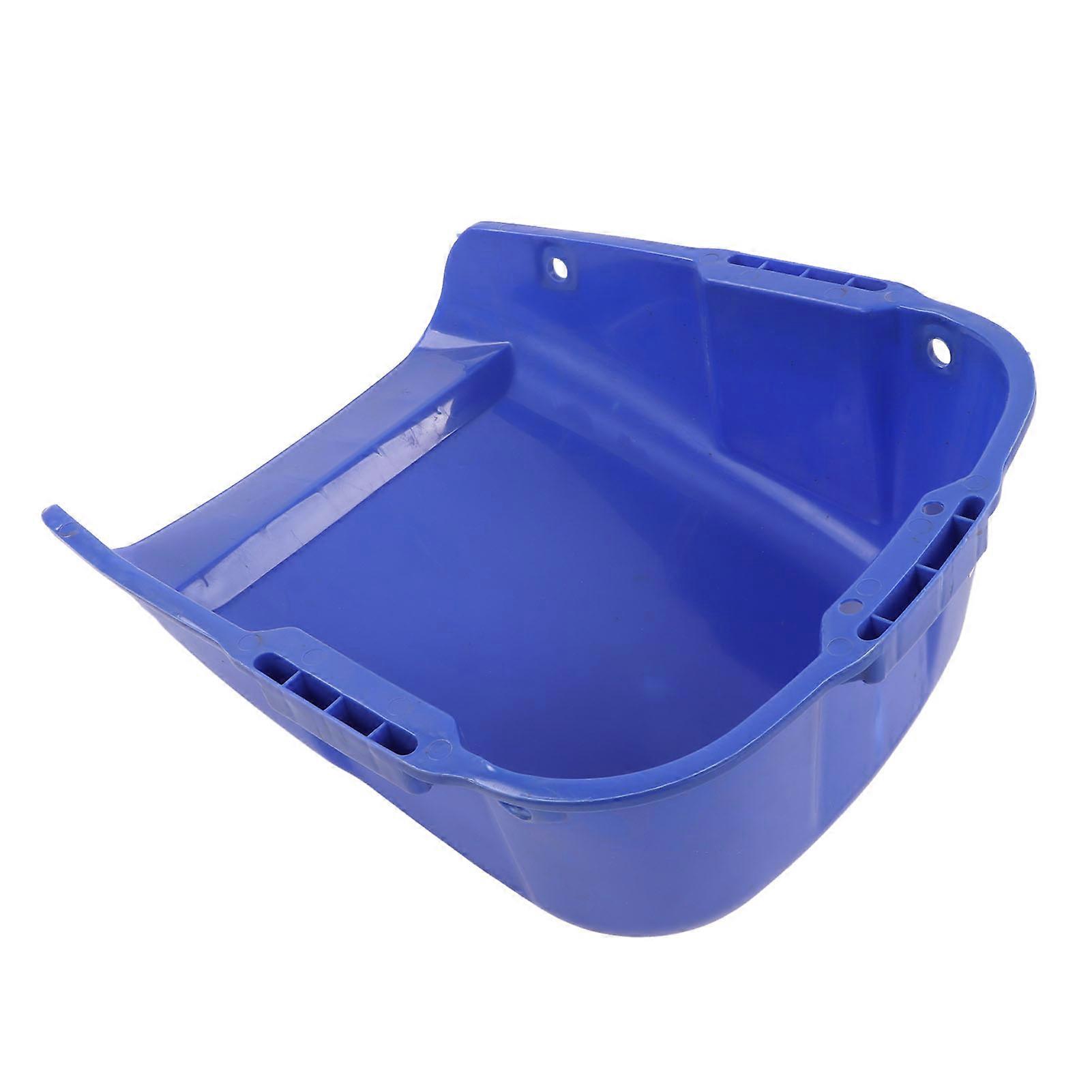 Heavy Duty Dustpan Plastic Large Capacity Double Handle Wear Resistant Dust Pan for Grain Drying Blue 