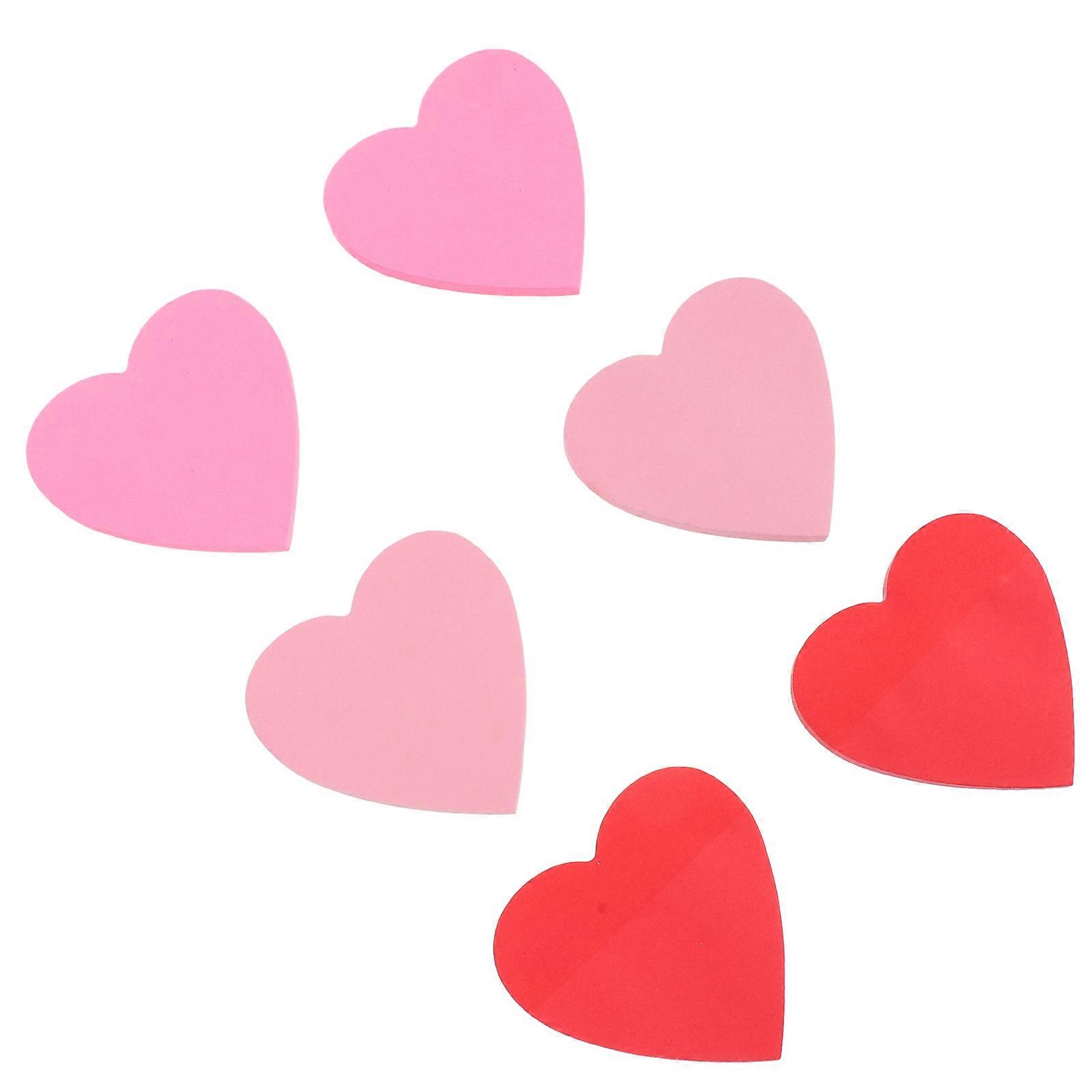 Here's a refined and professional product description based on your input:
**6PCS Heart Shaped Writing Memo Stickers – Assorted Fluorescent