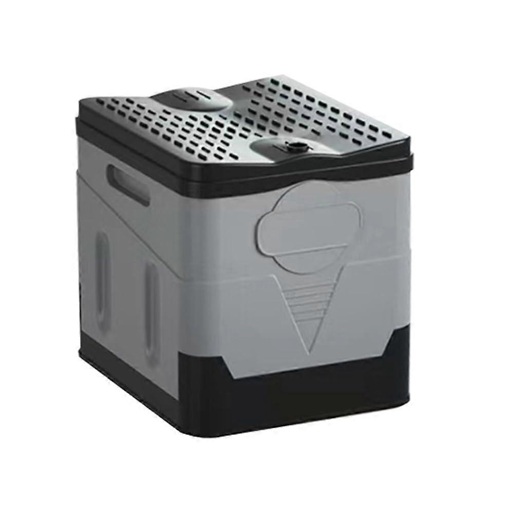 Outdoor Portable Camping Toilet with Anti-Odor Storage Box, Reusable Waste Can, Easy to Clean, Compact Design