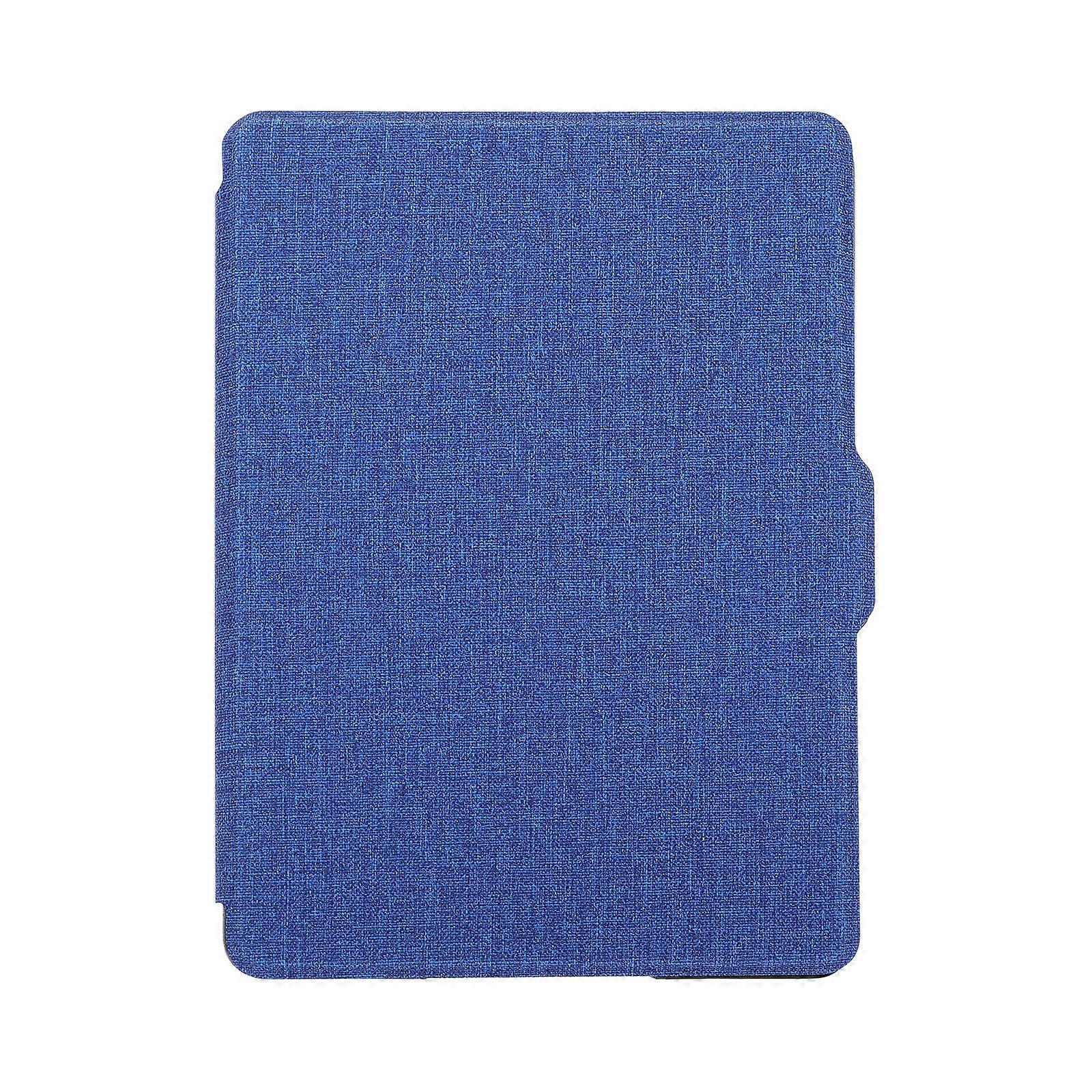 Auto Wake Cover Protective Shell For E-Book Reader 8th Blue Rectangular Imitation Leather Anti-Slip 1Pack