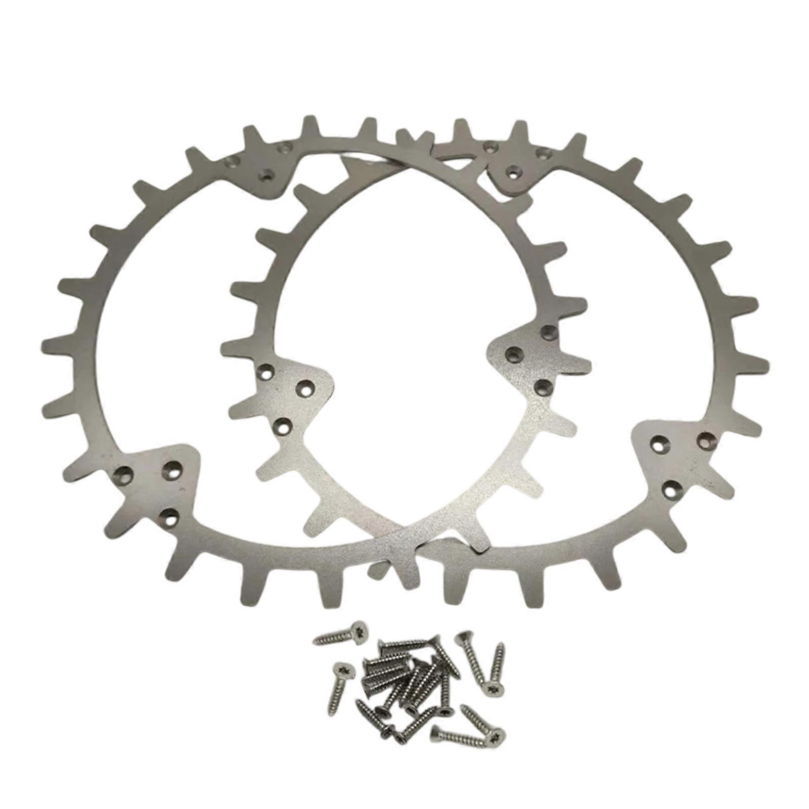 Quick Changing Robotic Mower Grips Nonslip Heavy Duty Plastic Spikes Uneven Surfaces Fit for Uneven Surfaces Navigation Multicolor