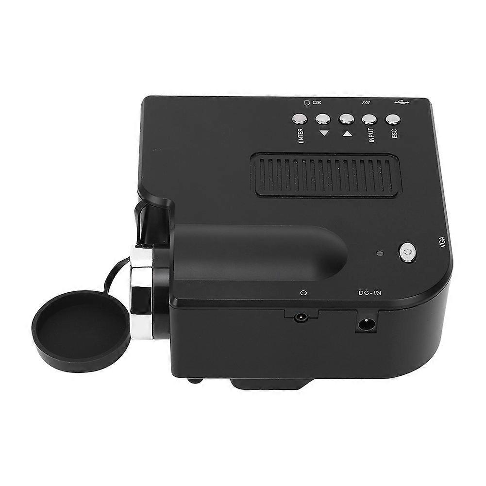 Mini LED Projector YG260 Black Built In Speaker with Multi Function Interface to Computer Phone
