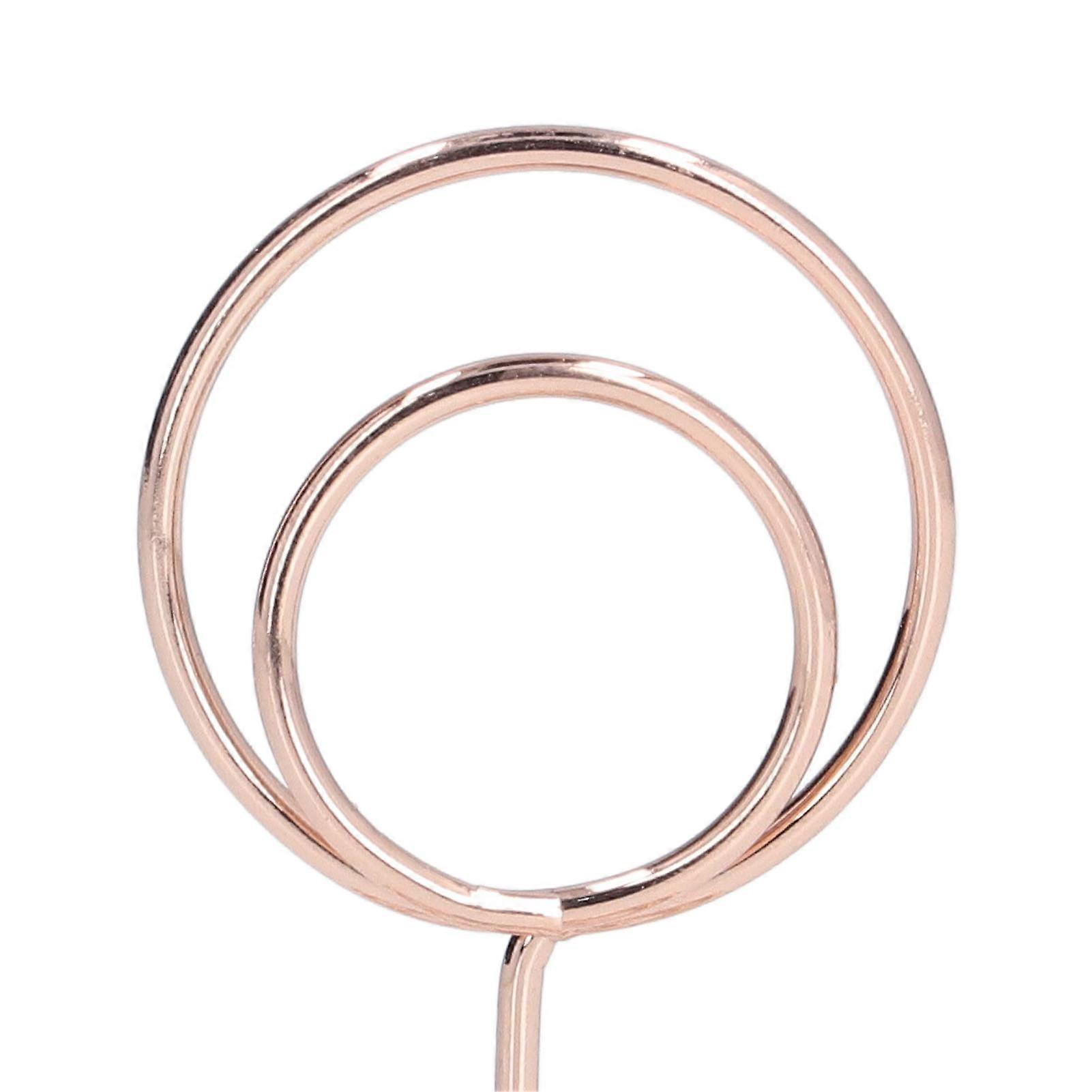 10pcs Table Number Holder Convenient Practical Round Base Reliable Durable Stable Elegant Style Home DecorationRose Gold