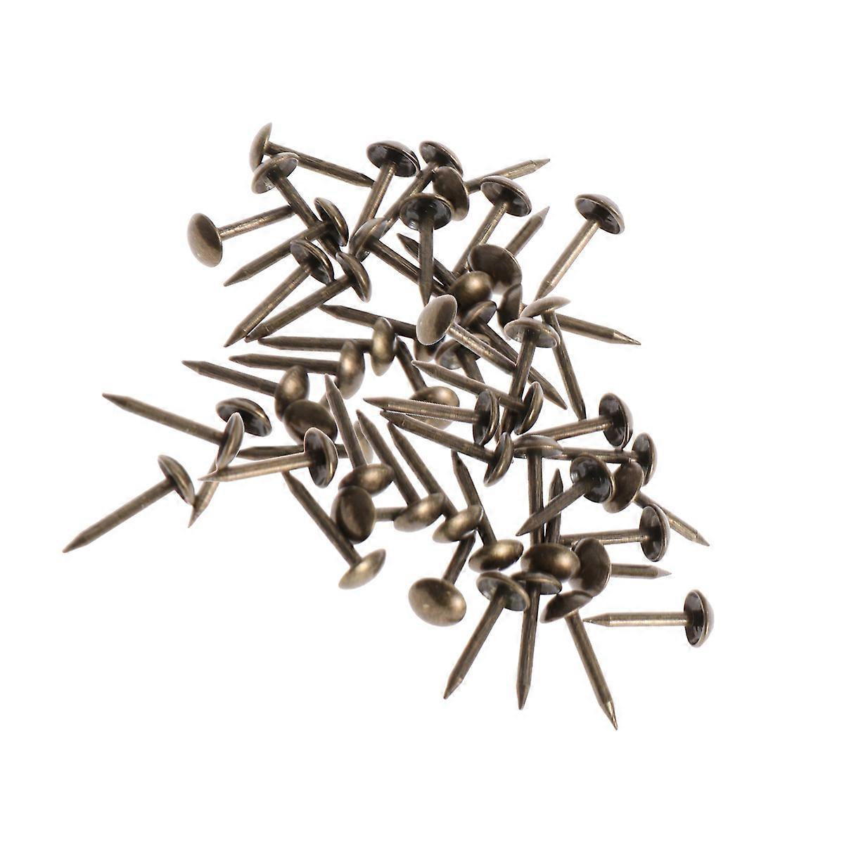 Decorative Sofa Nails Large Headed Nails Furniture Cork Board Office Use Iron 6x14mm Round 100Pcs