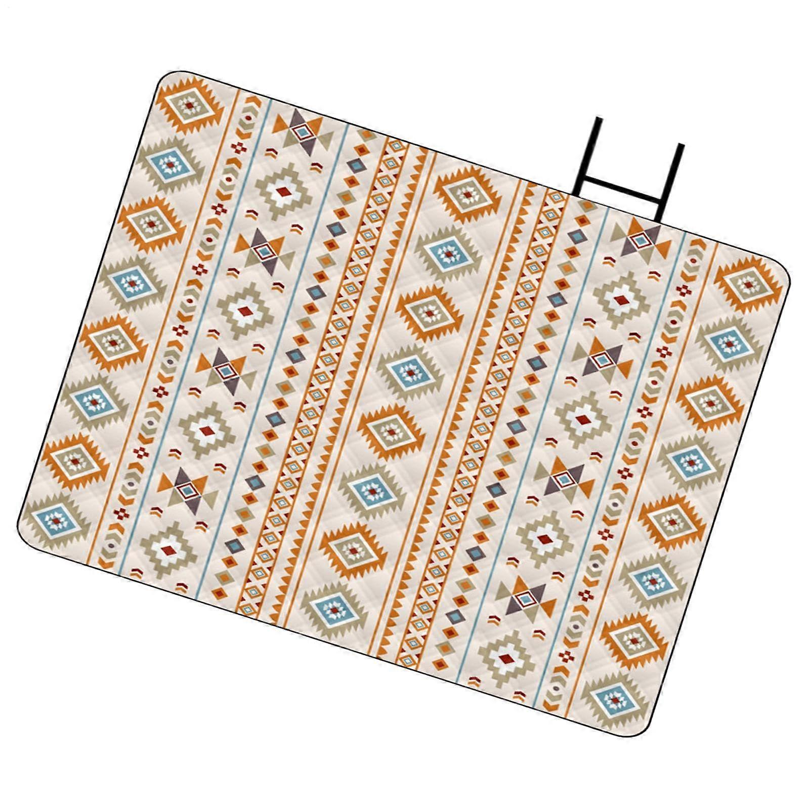 Foldable picnic mat, waterproof, for outdoor use, yellow, 14x40cm