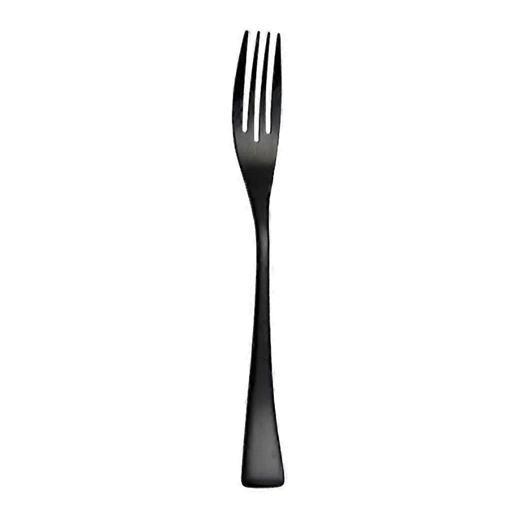 Elegant Black Stainless Steel Dinner Fork for Home, Office, School, and Restaurant Use – Perfect for Serving Meat and Steak