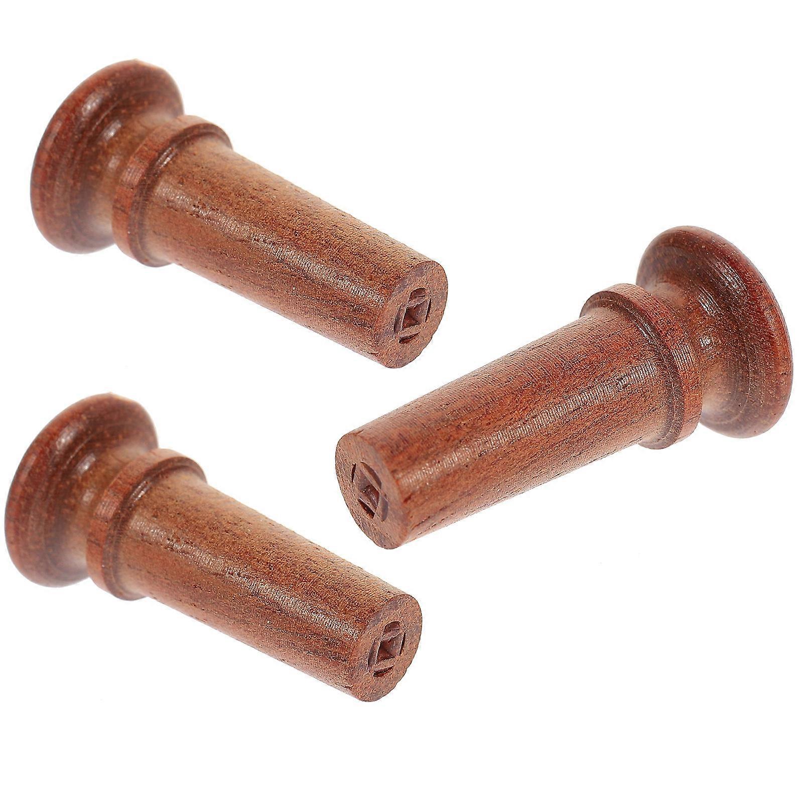 3pcs Durable Wood Violin Tailpiece Screws Replacement Set – Elegant Design for Repairs and Long Term Use Essential Accessories for Violins