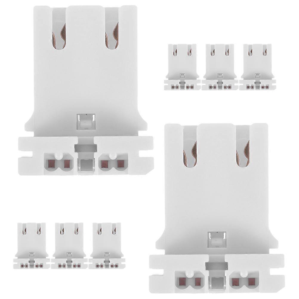 Lamp Parts For Repair Light Socket Replacement Durable Material Rectangular Shape Home Users 8Pcs