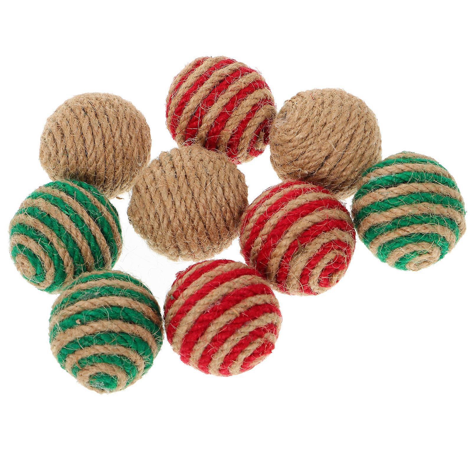 6PCS Mixed Color Cat Rope Balls – Durable & Safe Interactive Toys for Kittens and Cats – Funny Playtime Supplies