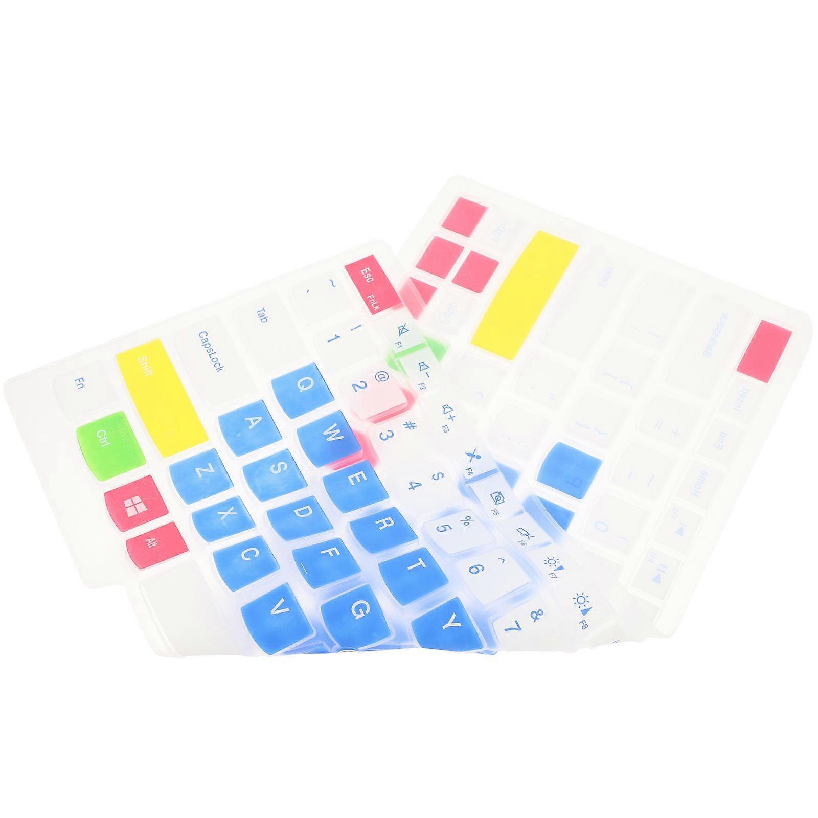 Keyboard Protective Cover Silicone Accessory For Home Use Blue 29X13CM Splash Resistant 1Pcs
