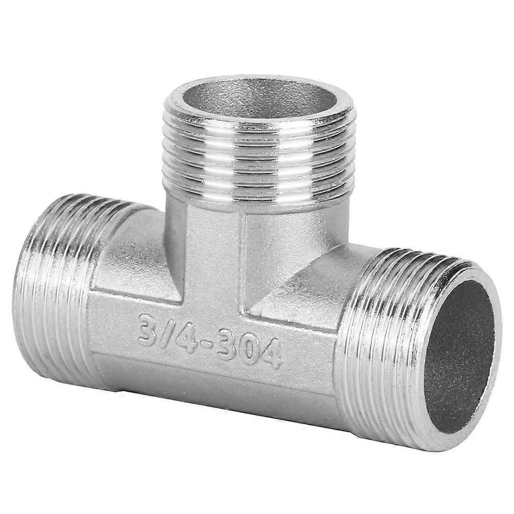 3-Way Pipe Fittings Tee With 3/4 In Male Thread To 1/4 In Female Thread Quick-Connect Tubing Adapter