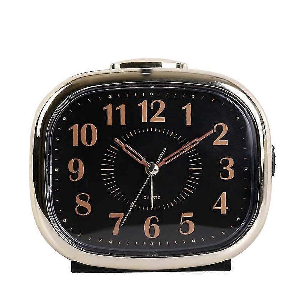 Retro Alarm Clock with Night Light Silent Bedside Alarm Clock Home Decoration Luminous Clock