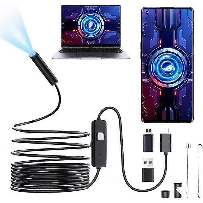 Endoscope - AMOUNE - Type C - Resolution 1280 x 720P - 5M Cable - Waterproof IP67