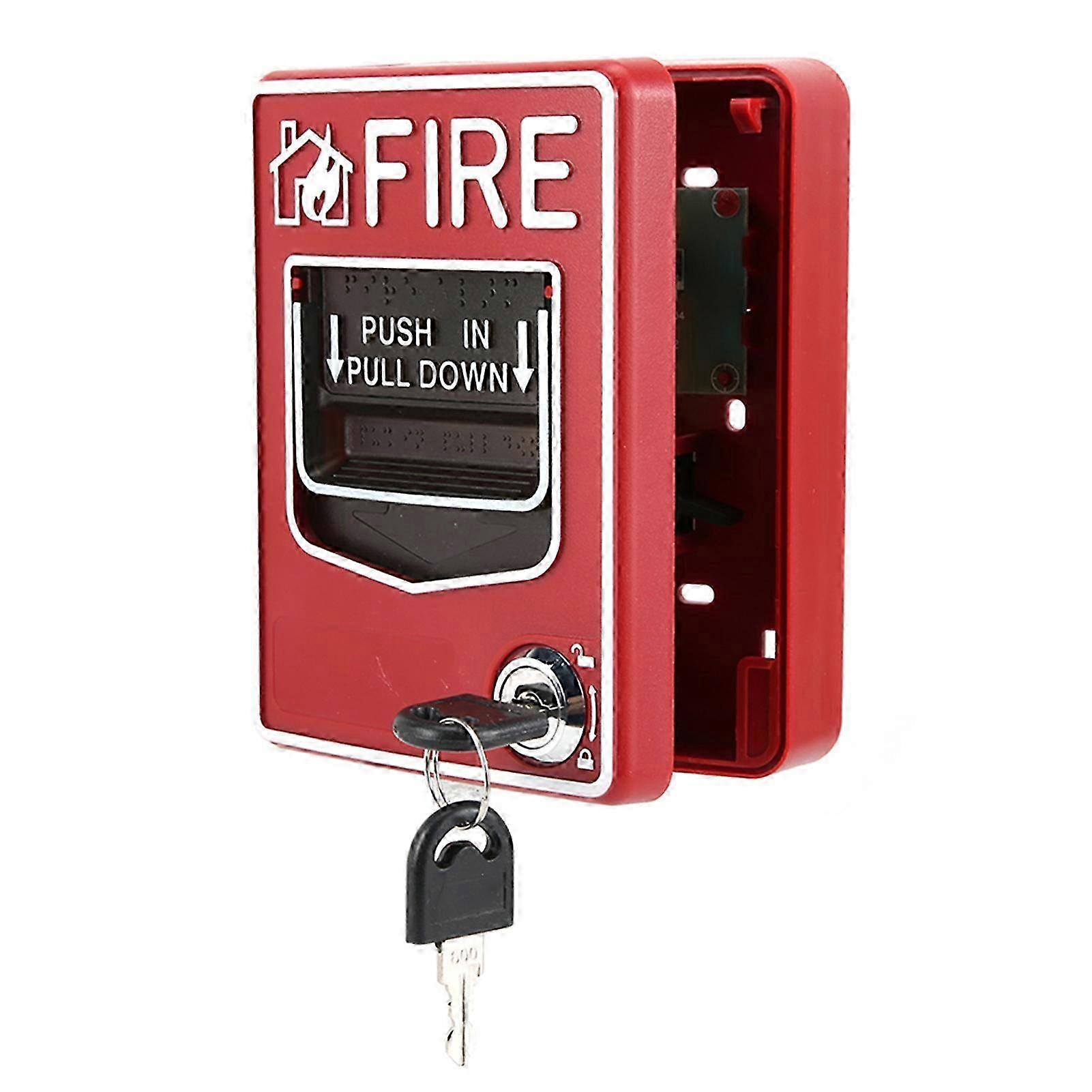 9-28VDC Manual Multiple Wire System Safety Fire Pull Station Alarm Button Call Point Safety SZRH A-W