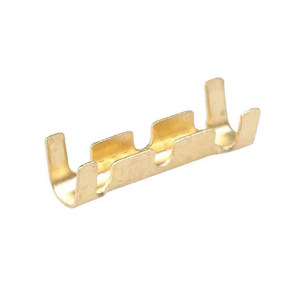 Brass Crimp Connector U Shaped Connection Guide NonInsulated Assortment Cable Wire Spade Electrical Butt Connector Set