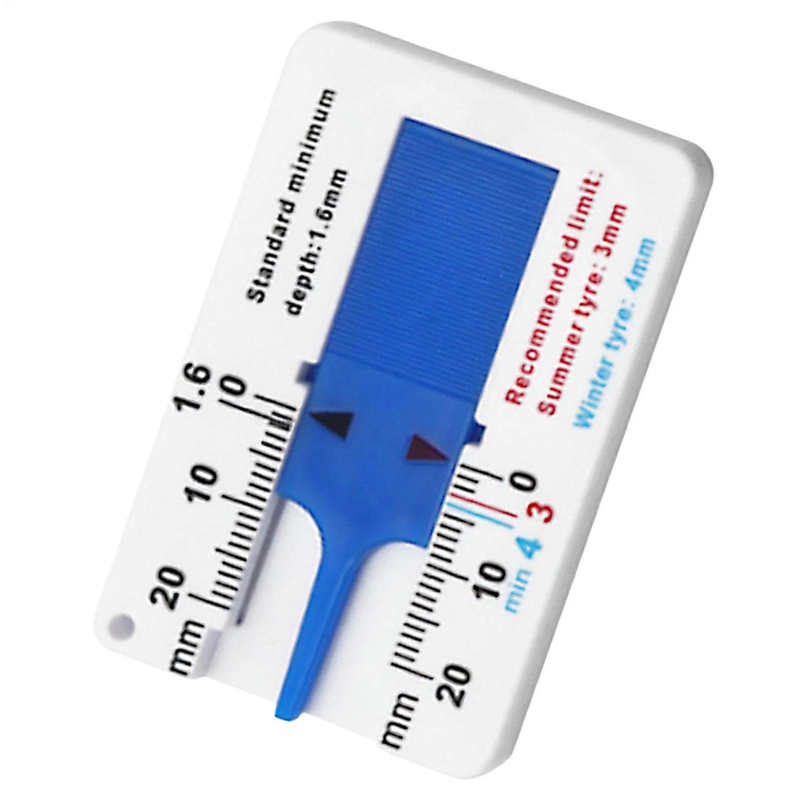 Tyre Depth Gauge  Tread Gauge 020 mm  Precise Tread Depth Gauge  Tyre Tread Gauge Blue