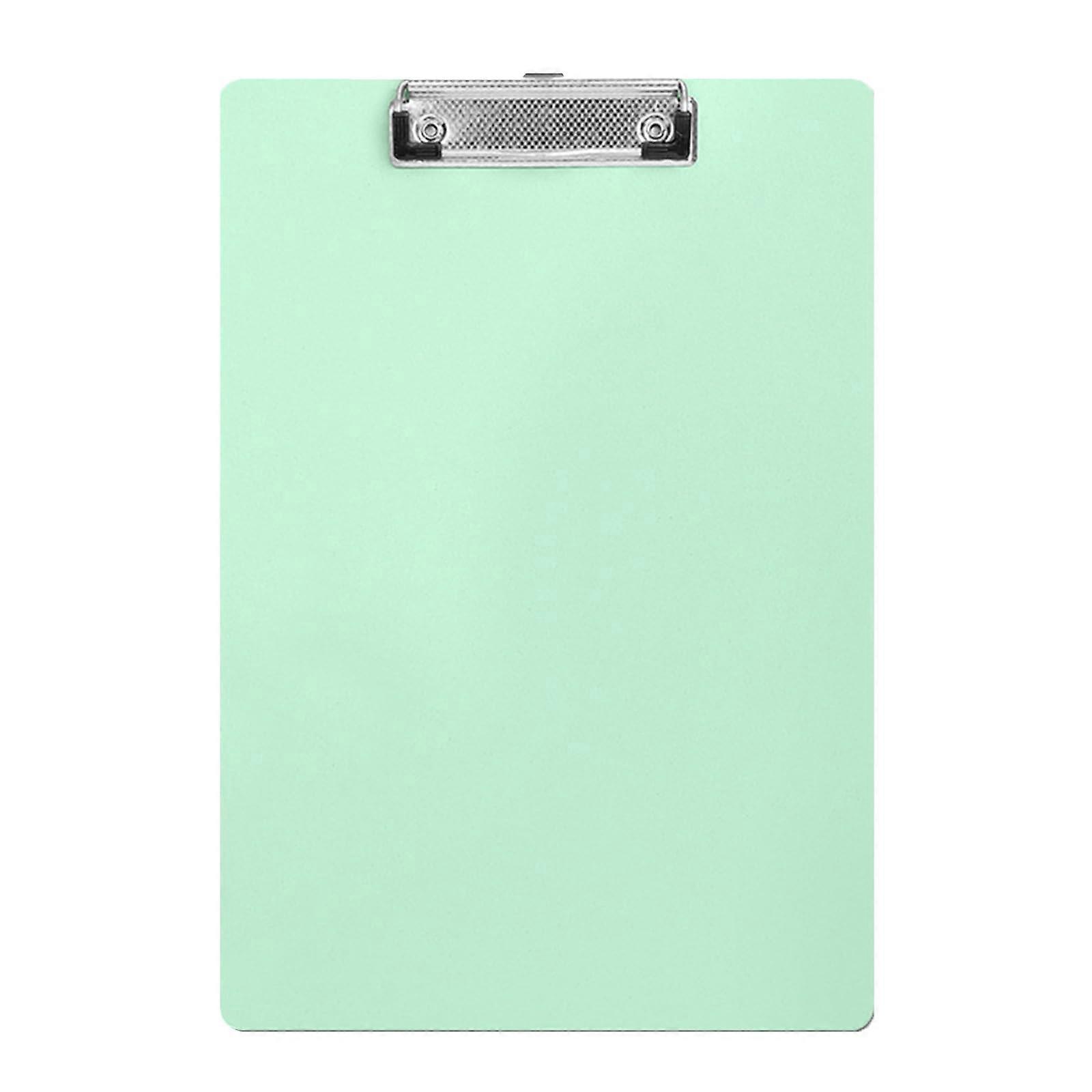 Clipboard 30.5 x 20.3 cm Writing Board Document Holder with Hooks for Office School Classroom Café 4 Pieces Green