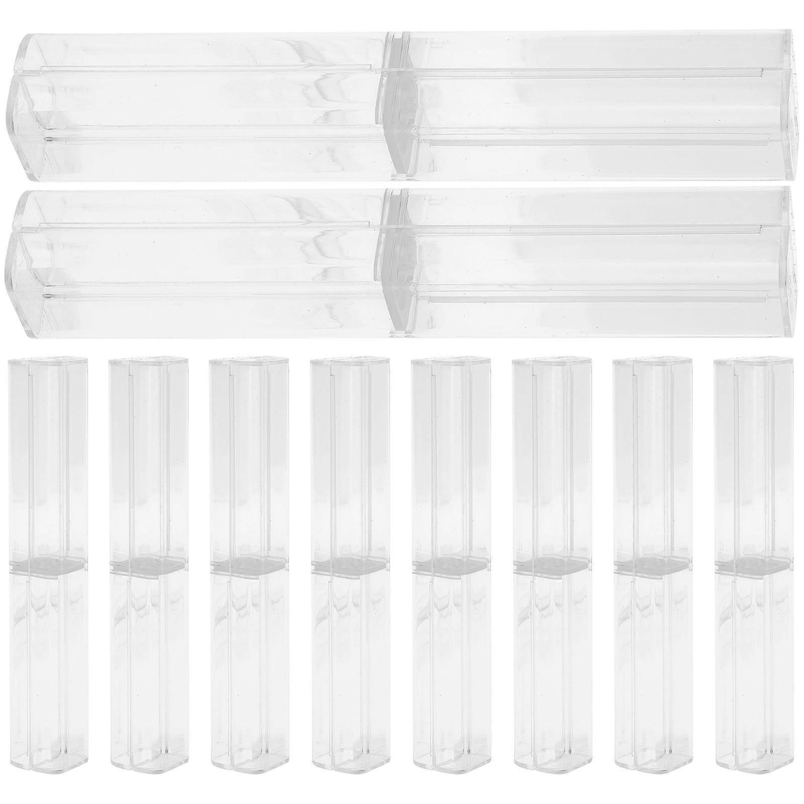 Lightweight Pencil Container For Creative Use In Home Office Rectangular 6.3x0.8x0.8in 10Pcs