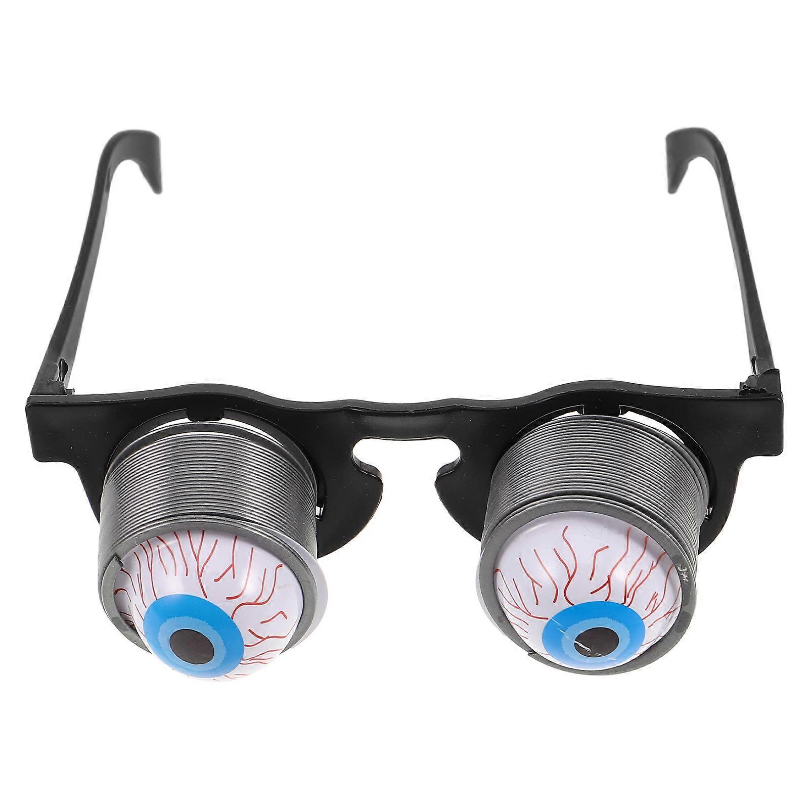 Funny Eyeball Glasses for Halloween Party Plastic Costume Prop, Eye Shaped Accessory for Halloween Decorations and Photo Sessions