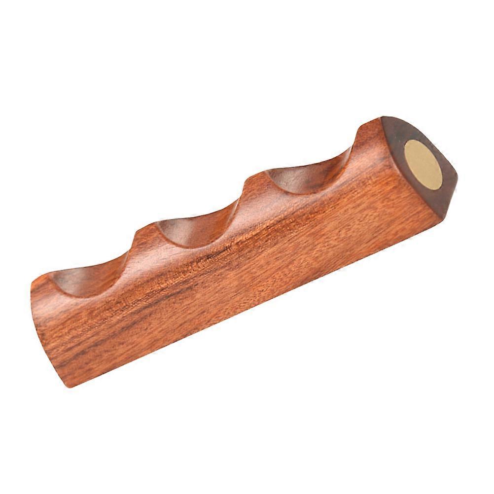 Wooden Calligraphy Brush Rack Ink Pen Holder Light Brown MultiFunctional Storage for Home Use