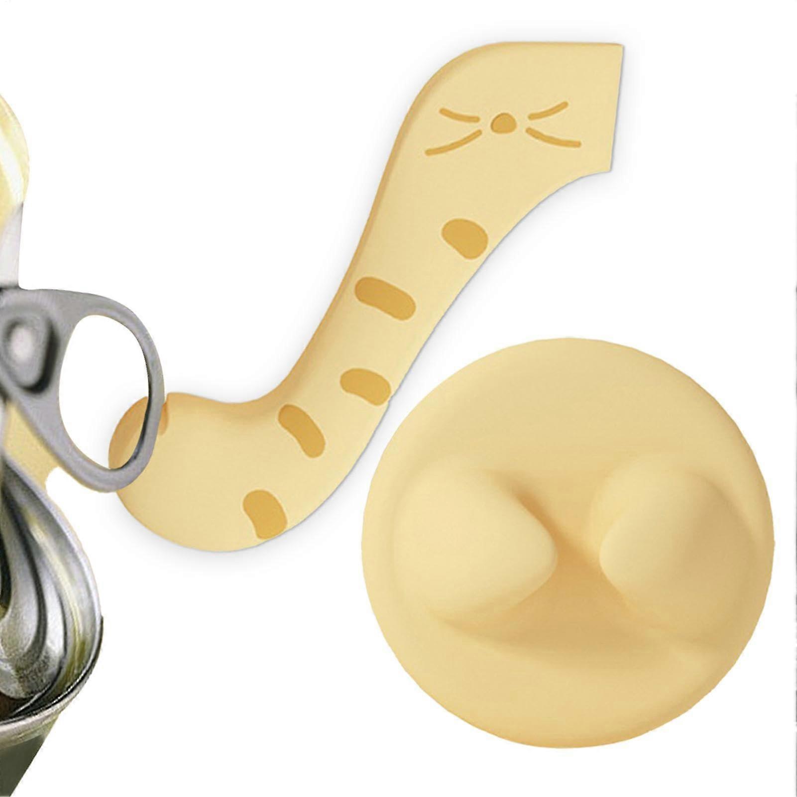 Open-Nourritor Cat Spoon For Wet Cat Food, Multi-Purpose Spatula With Food-Grade Quality, Yellow