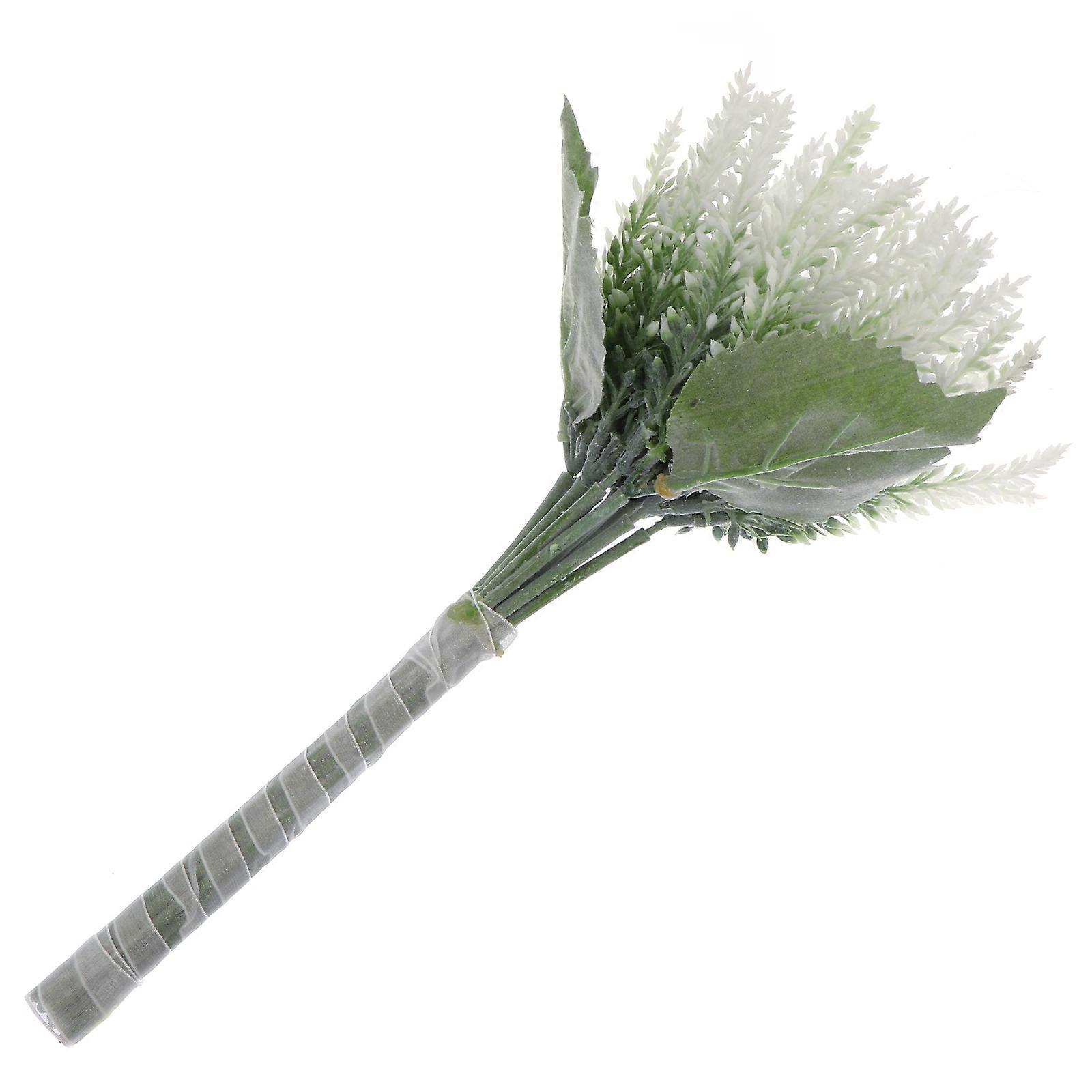 White Silk Flower for Decor Made of Plastic Realistic and Vivid 1 Pc