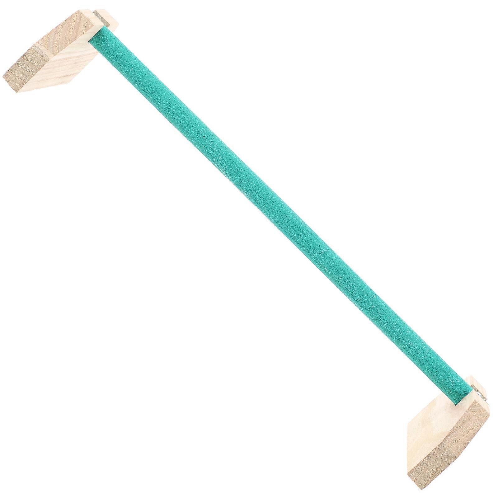 Parrot Perch Corner Wooden Standing Frame Pet Care Exercise Stable Resting 1Set