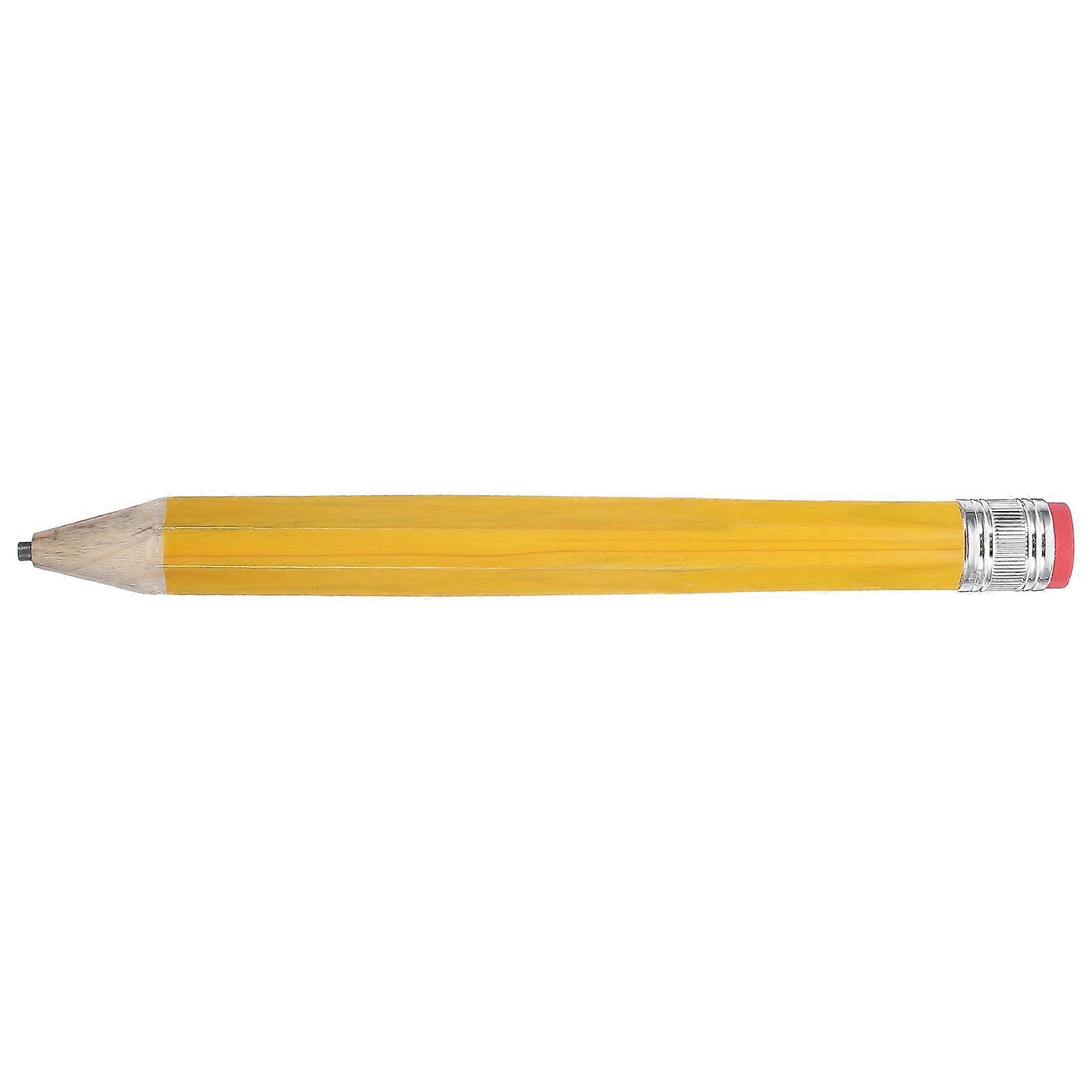Funny Writing Pencils Large Pencil Prop Celebration Gifts Portable Yellow 1Pack