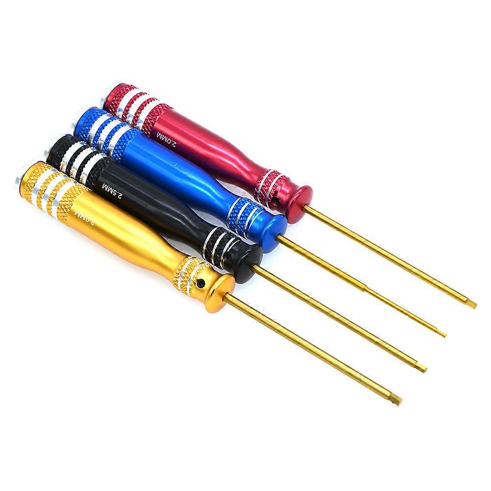Hobby Tools Rc Screw Driver Kit 4Pcs Metric Key Screwdrivers For Rc Helicopter Maintenance Colorful