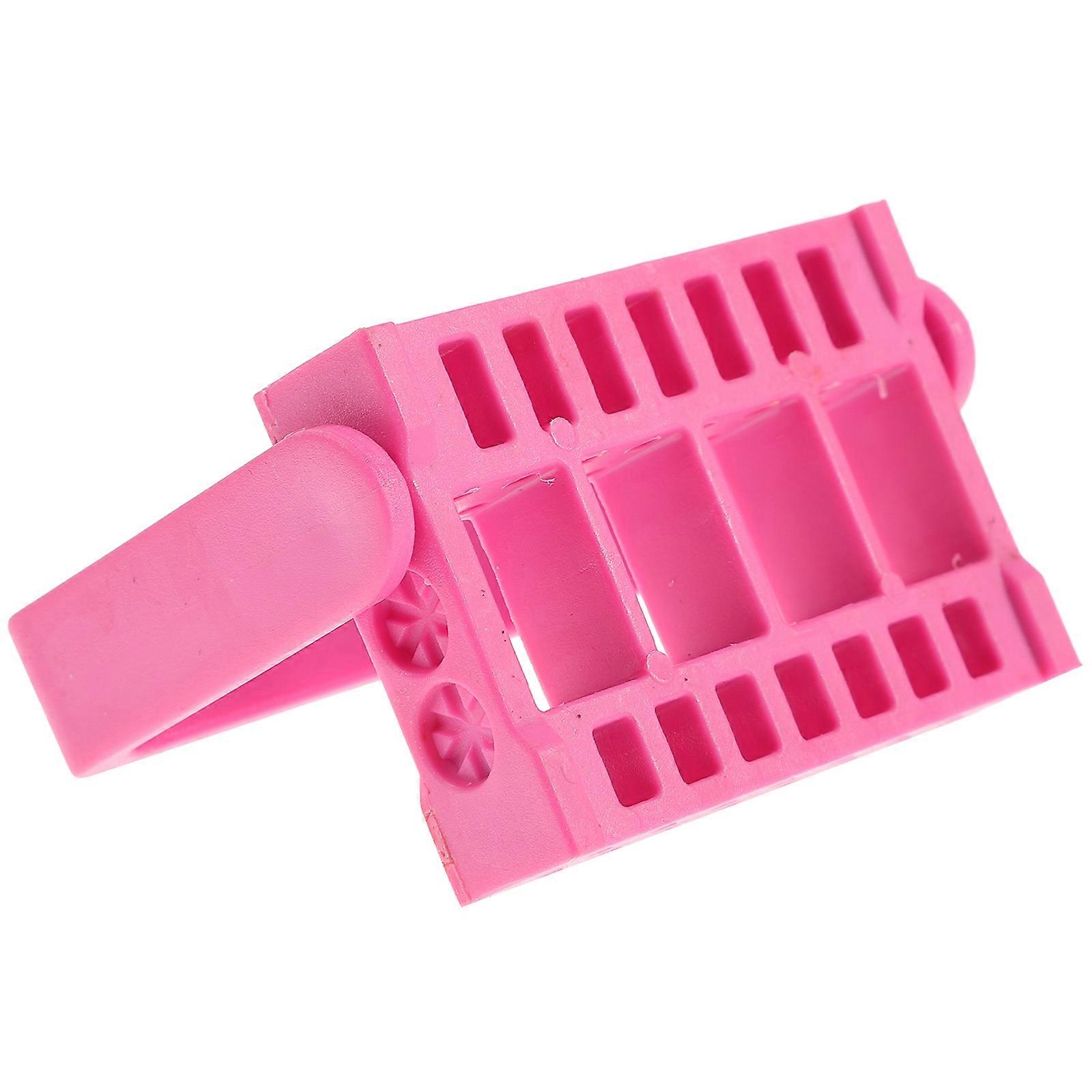 Nail Tools Storage Box Rectangular Nail Art Case Insert Design Professional Use for Manicurists Pink 1Pcs