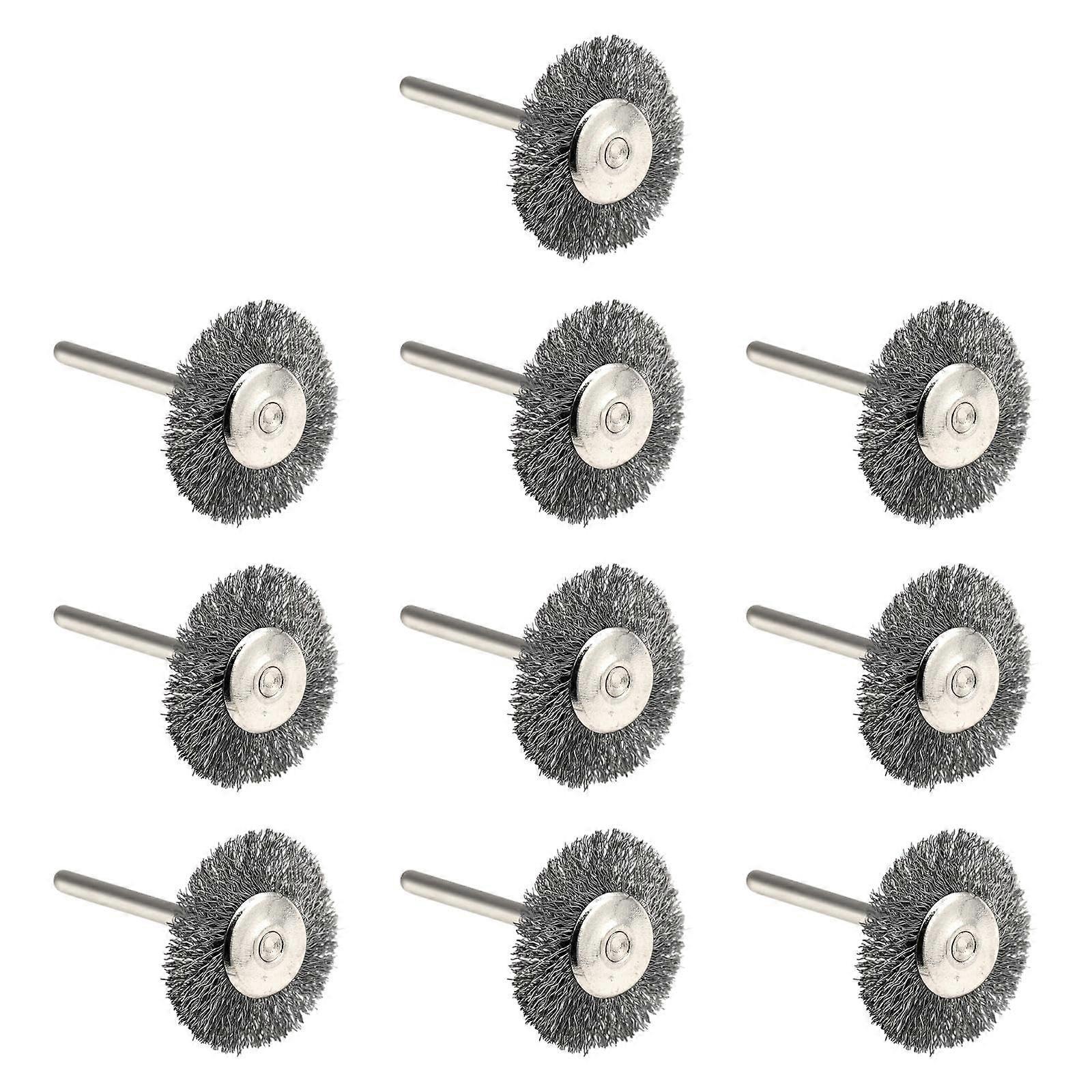 10pcs wire brushes for machine drill accessories for surface cleaning, wheel brush