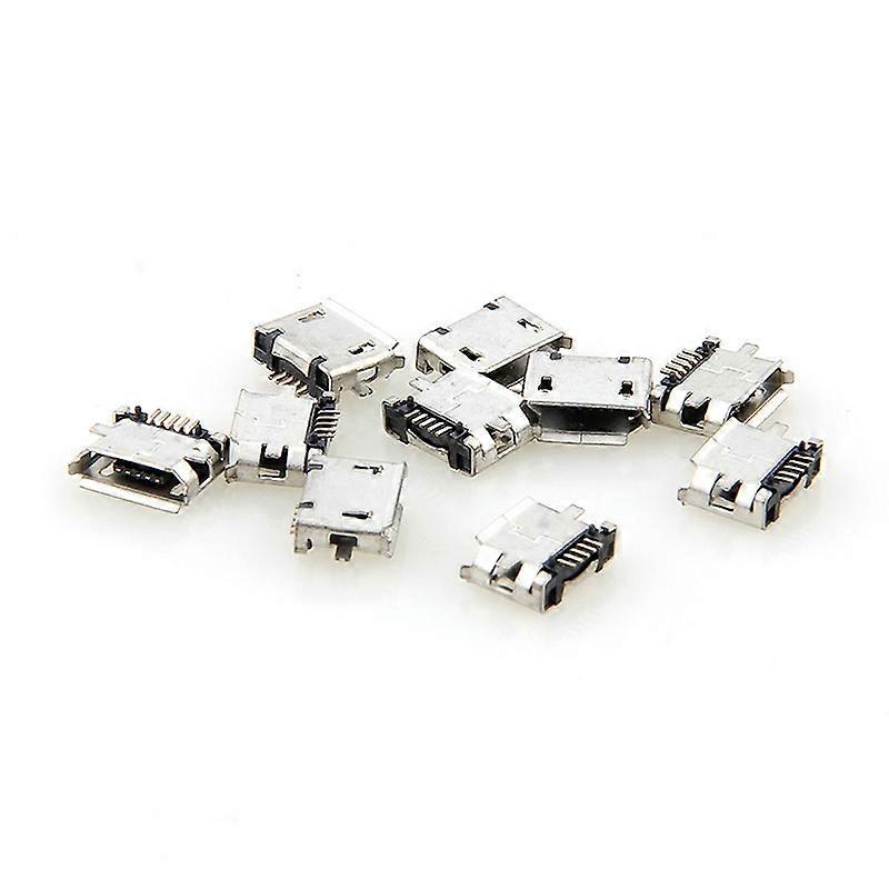 10pcs Micro USB 5pin Female Type Micro Connector USB Socket 5 Pin Charging Socket USB Charging Socket Straight Charging Socket