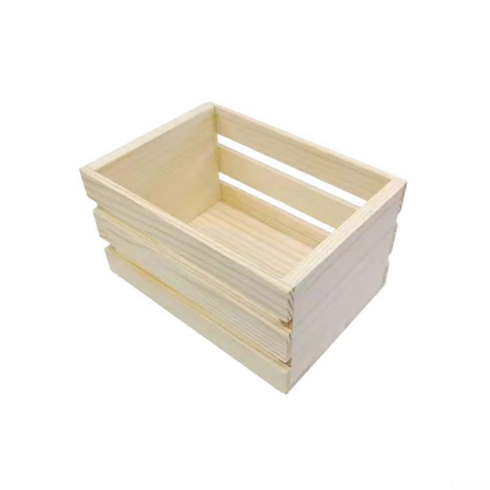 Pine wood storage solution, a mini wooden basket model, specially designed for creative use cases.