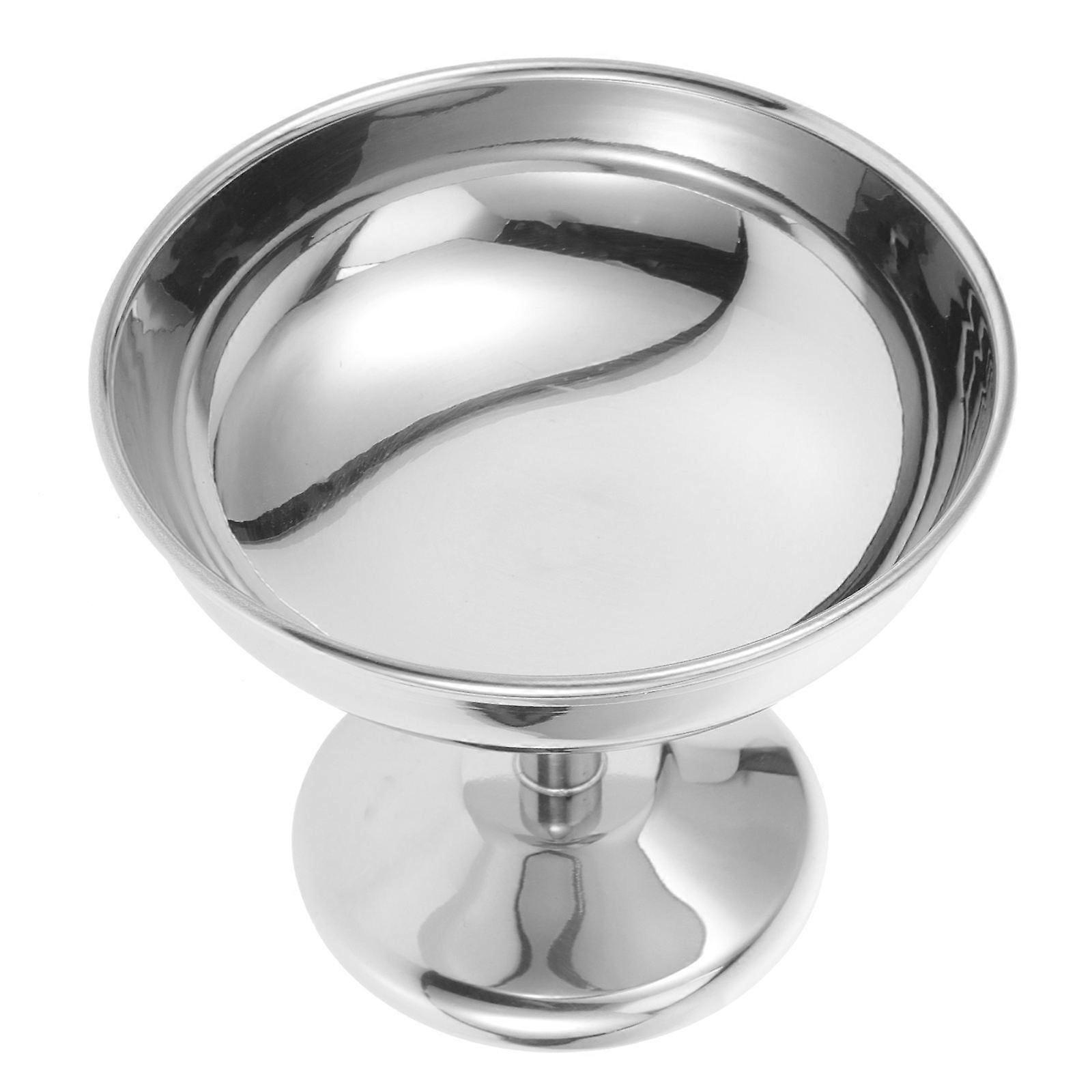 Stainless Steel Ice Cream Cups Set of 2 Serving Dessert Bowls Snack Yogurt Containers