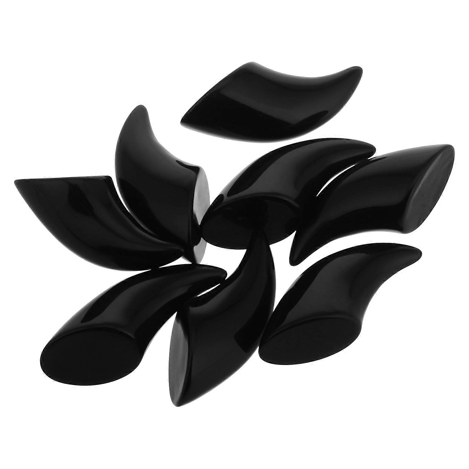 8Pcs Claw-Shaped Nails For Fursuit Costumes Perfect For Halloween Parties With Black Color And Realistic Features