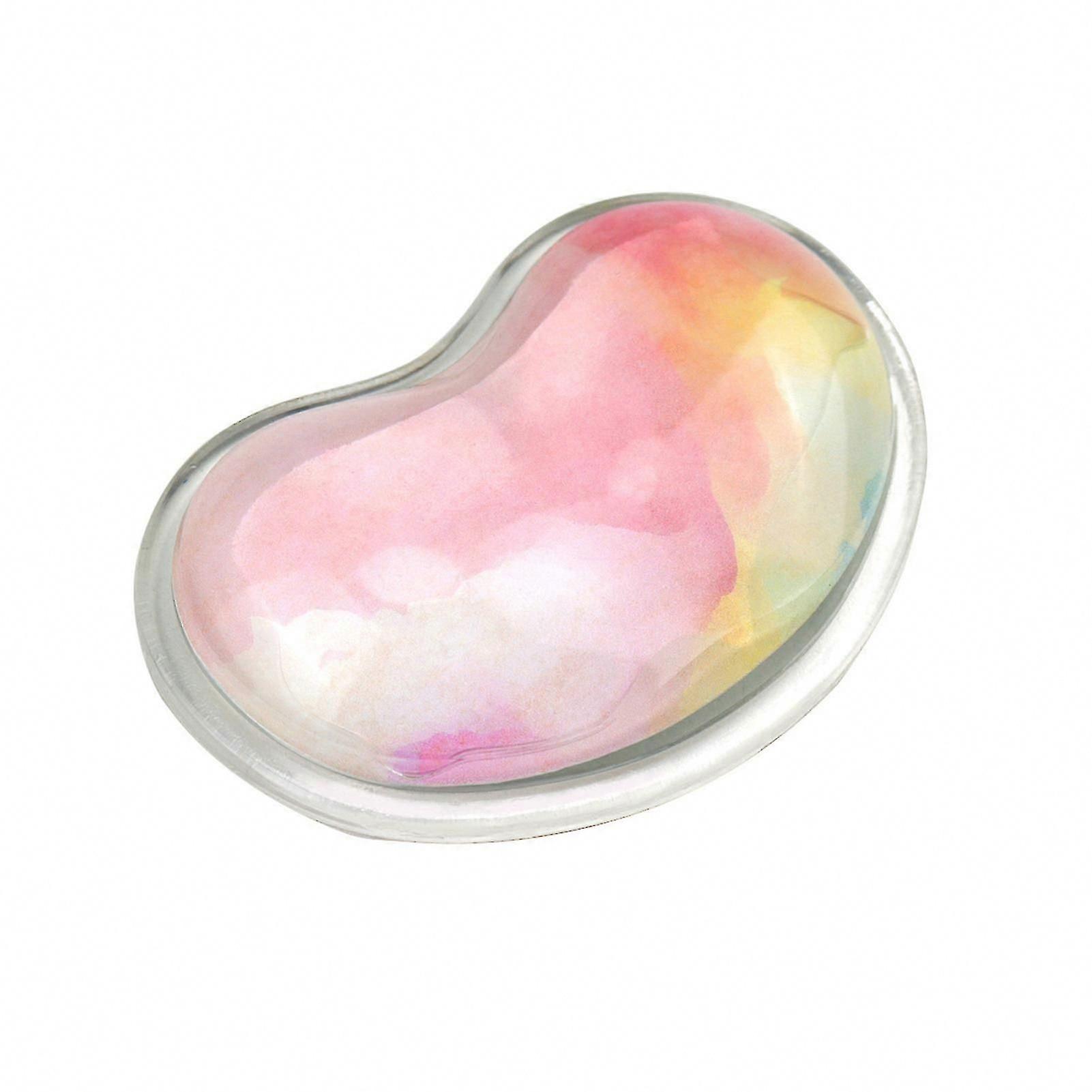 Love Heart Mouse Wrist Rest - Clear Ergonomic Silicone Pad for Pain Relief, Non-Slip Keyboard & PC Accessory