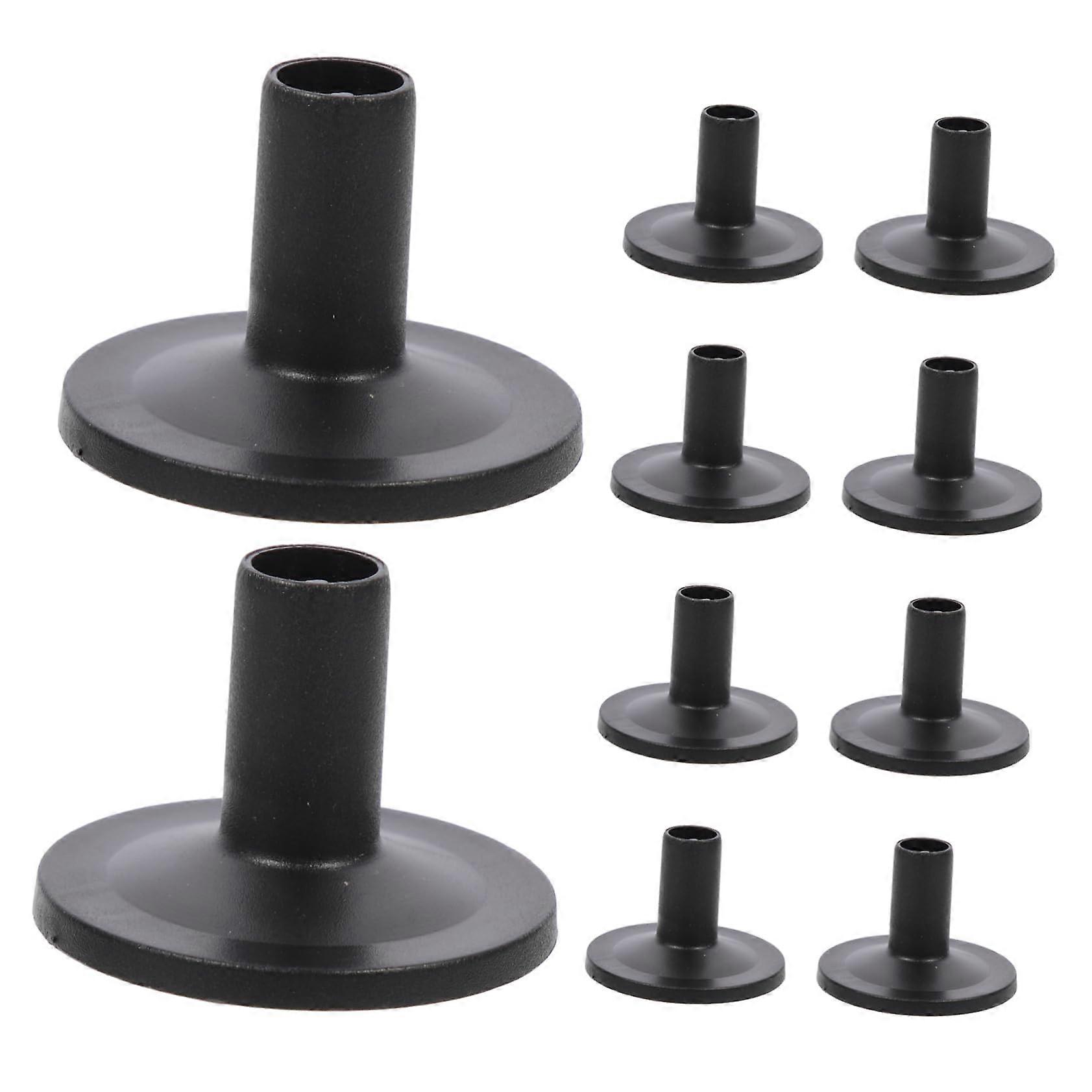 10-Piece Drum Accessory Set with Cymbal Mute Pads, Cymbal Sleeves, Drums and Cymbal Hardware, Compatible with Standard Sizes