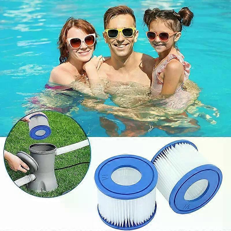 4 pcs. H Type Swimming Pool Filter Compatible With Intex Circulation Filter Pump Pool Water Treatment