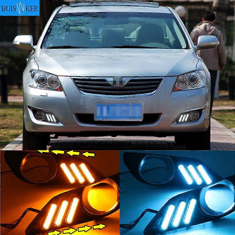 Applicable 2PCS LED Daytime Running Light For Toyota Camry 2006 2007 2008 DRL Cover Fog Lamp Car-Styling External Front Fog Lamp