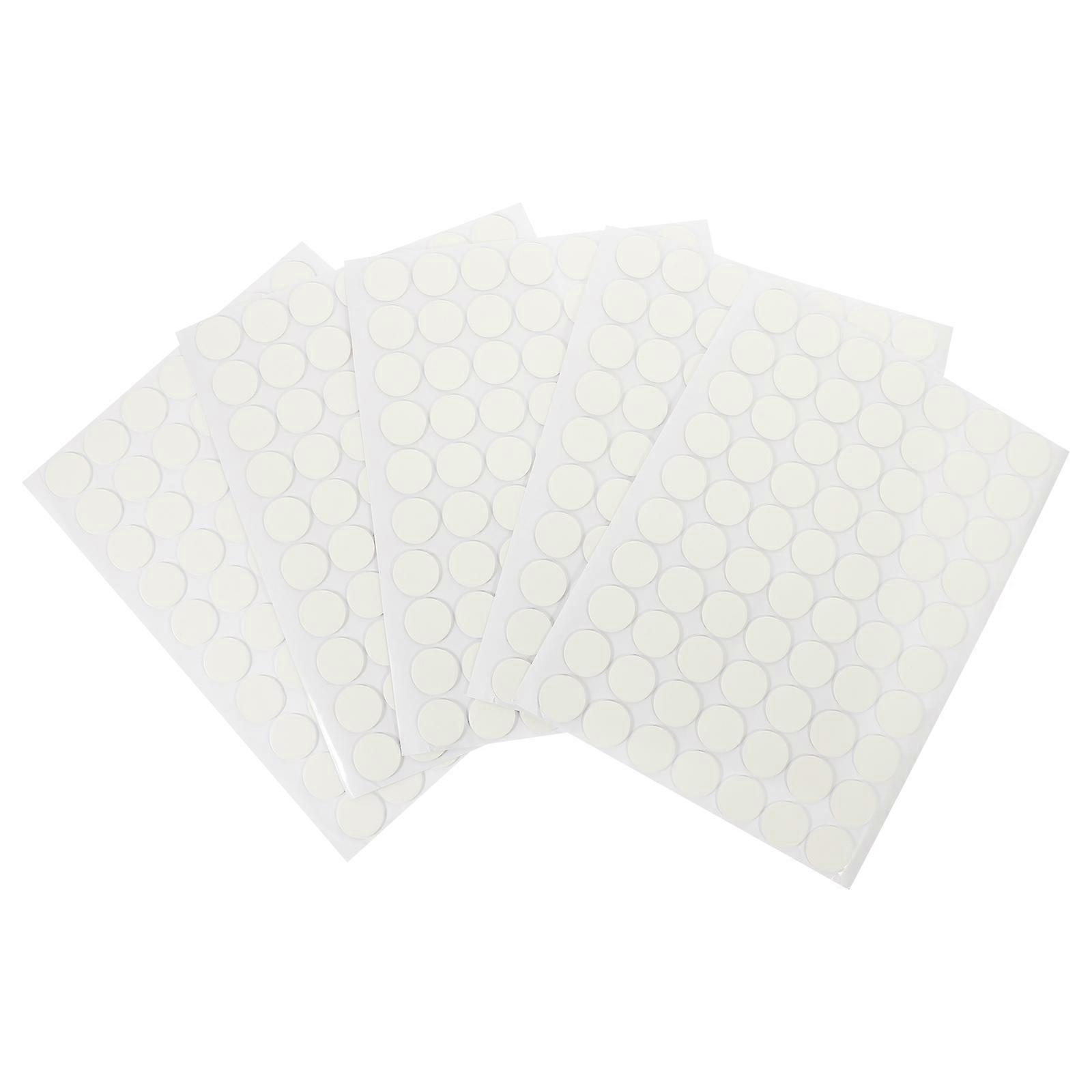 Double Sided Adhesive Dots for Daily Use Versatile and Residue Free 5 Sheets White Acrylic