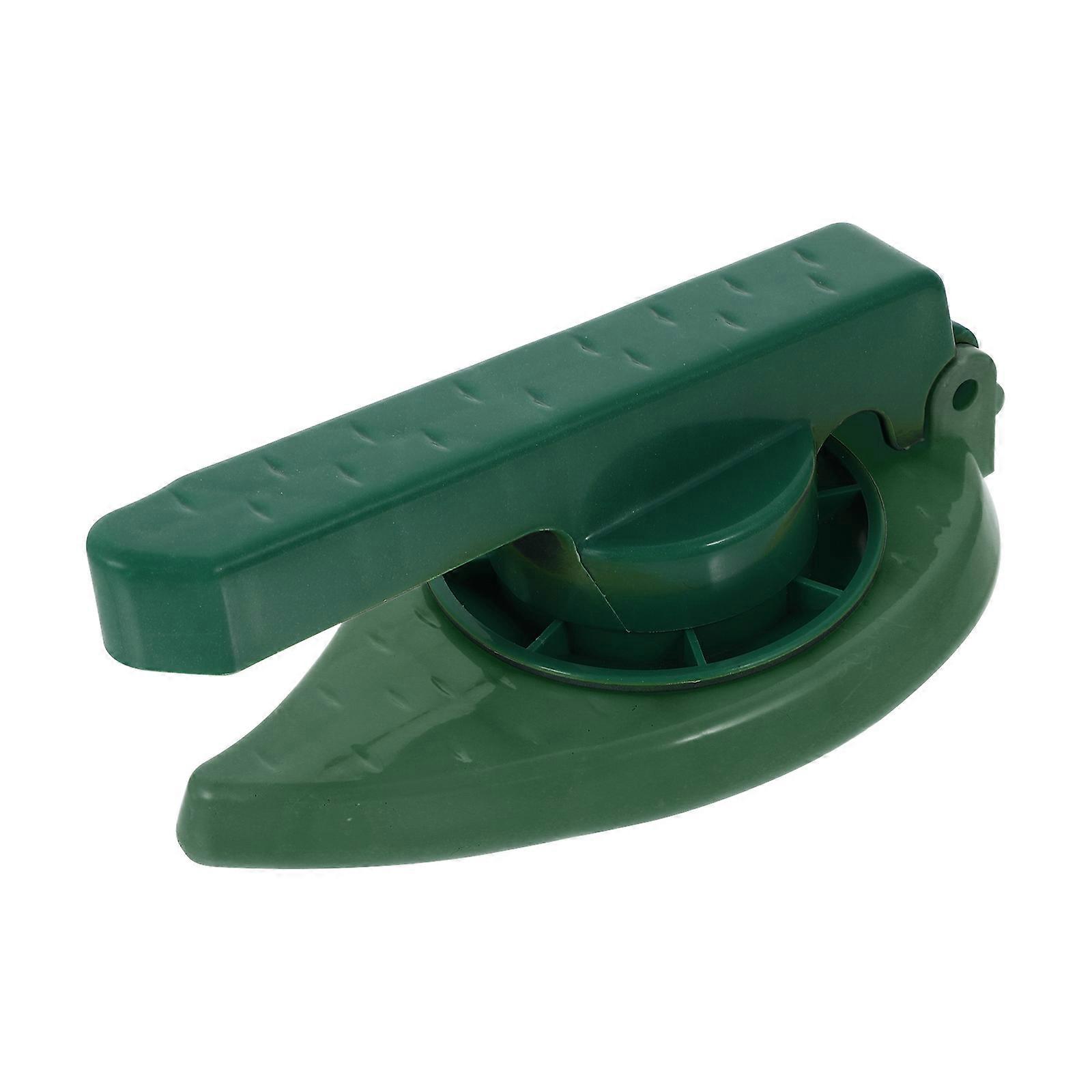 Handheld Dumpling Press Wonton Skin Making Tool Practical Food Preparation Green Color 1Set