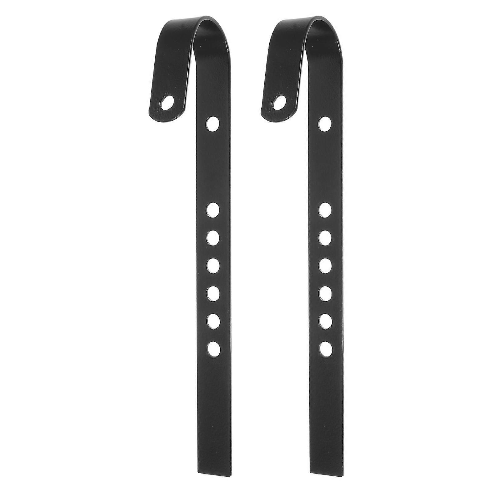Bicycle Hooks for Home Black Iron Adjustable and 2pcs