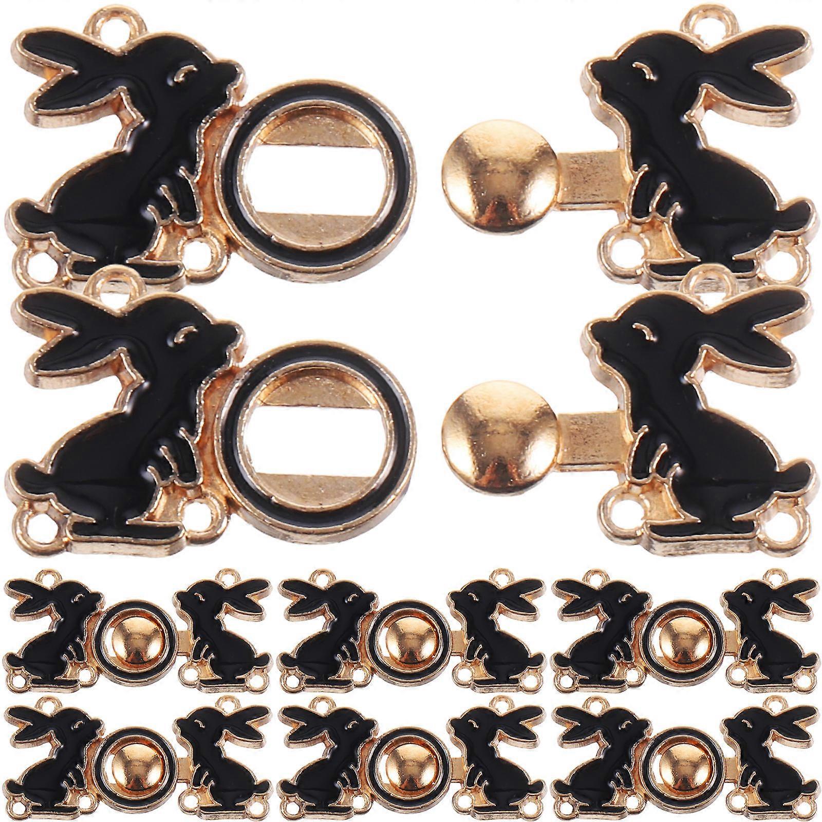 Adjustable Jean Waist Buckle for Pants Tightening with 10Pairs Reusable Buttons