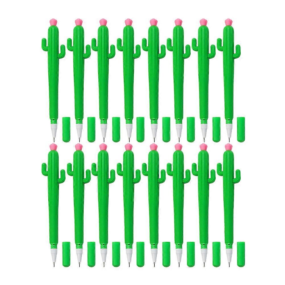 Decorative Cactus Pens 25 Pcs Gel Ink Writing Tools Perfect For Students Everyday Use And Practical