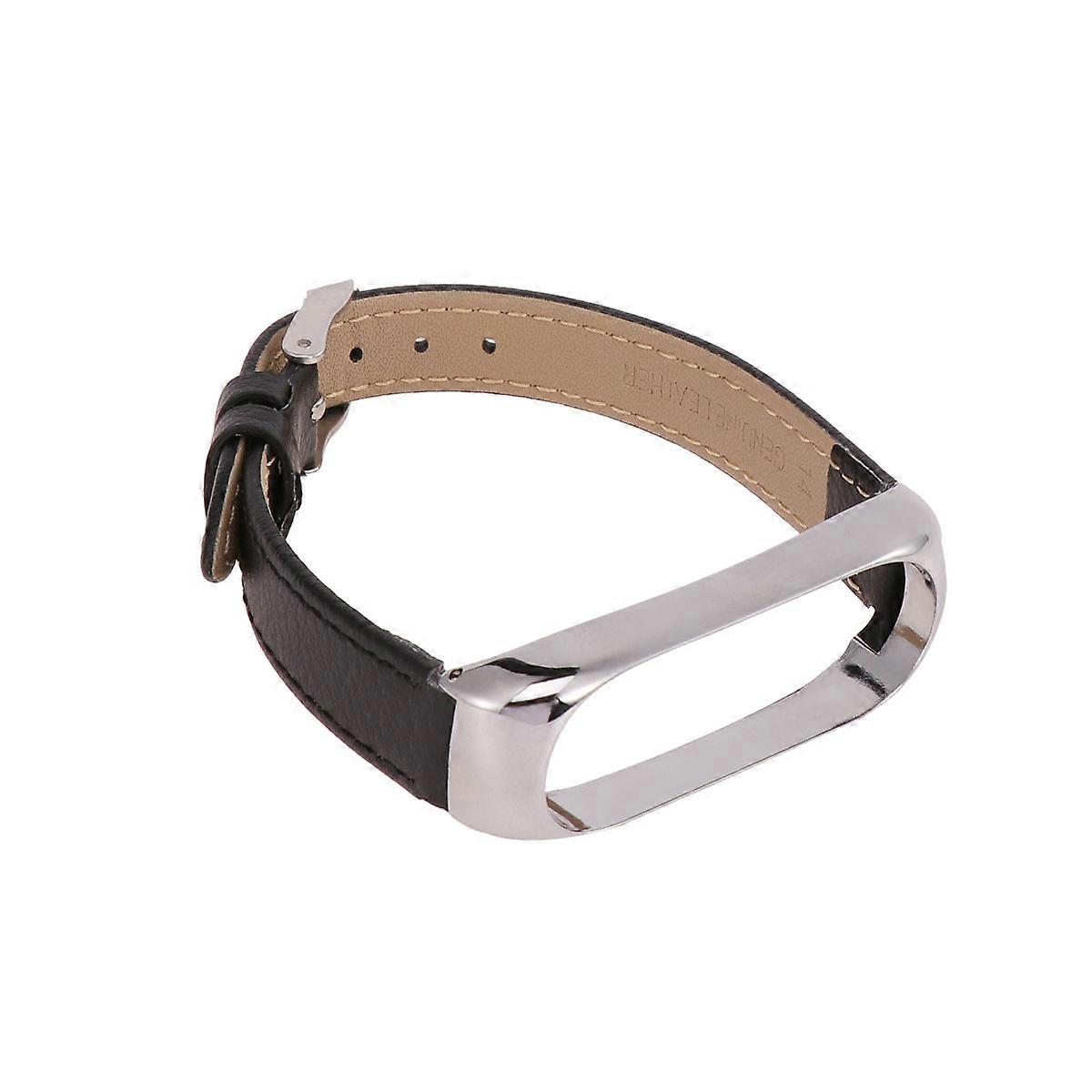 Wrist Strap Replacement Alloy Bracelet Strap for Band 4 1Pcs Black